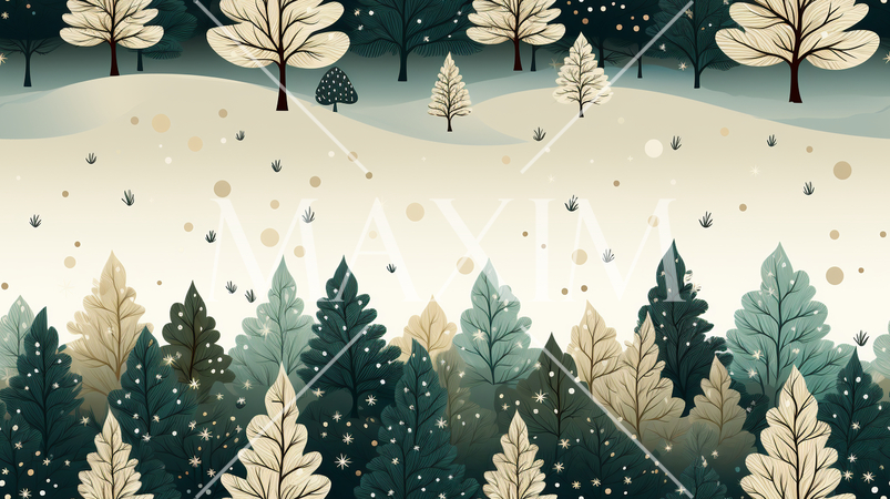 クリスマスツリーの連続パターン