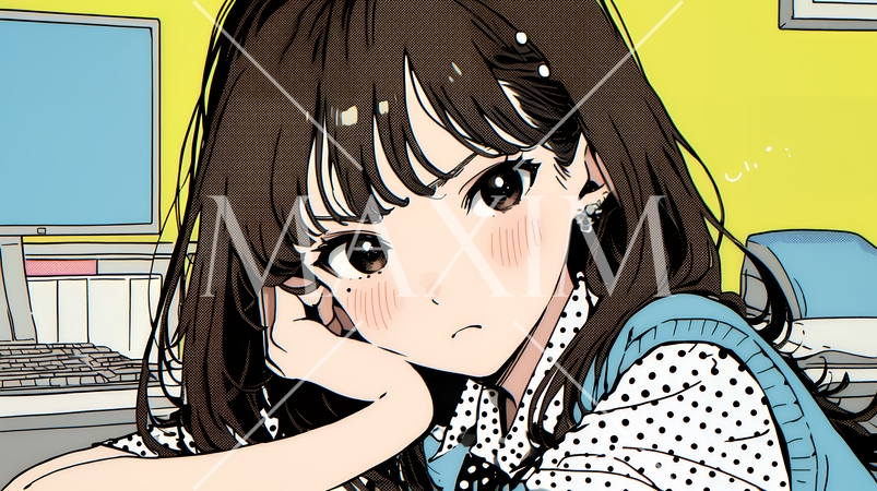 「はぁ？」と呆れた表情をしている女子高生