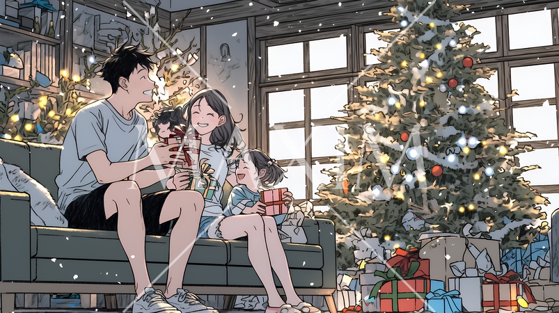 仲良し親子の楽しいクリスマス