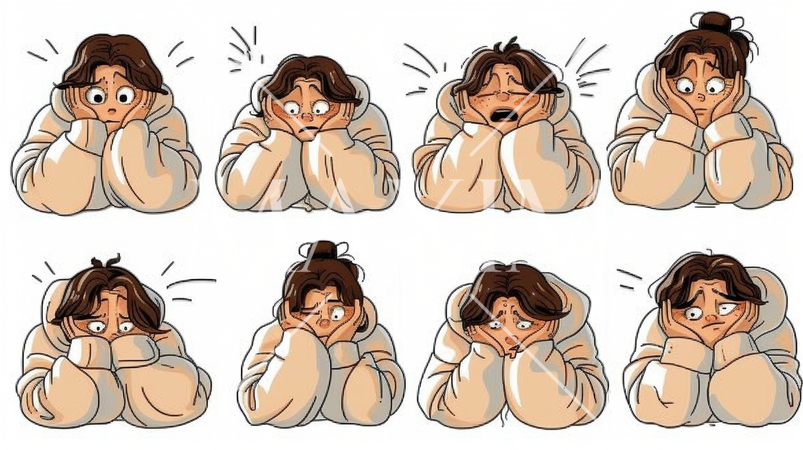 怖いことから耳を遠ざけたい：耳を塞いでいる女性