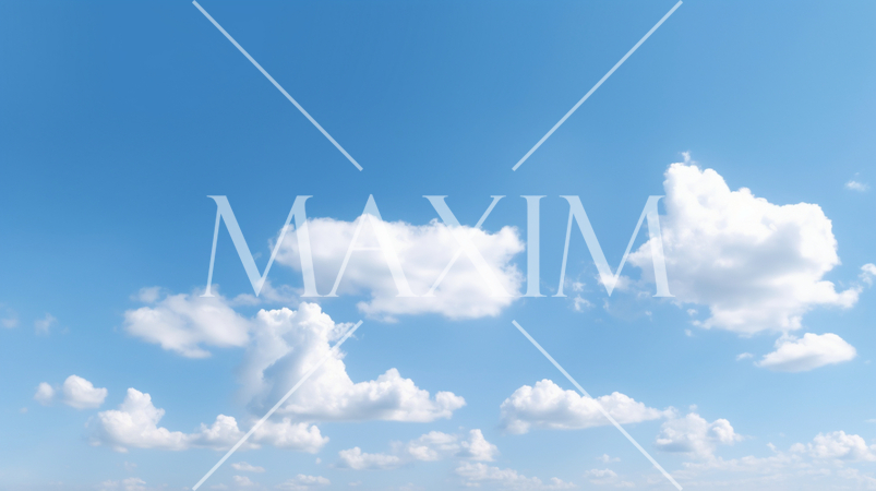 雲のある空の背景イメージ精緻CG画