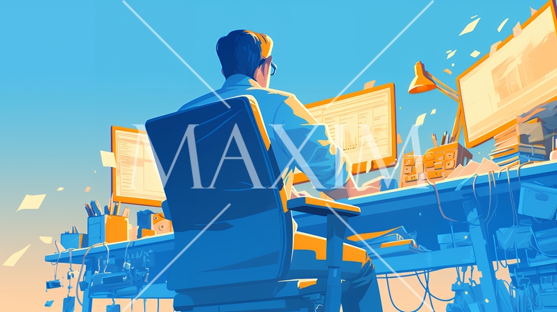 マーケティングデータなどの計量分析を行っているビジネスパーソン