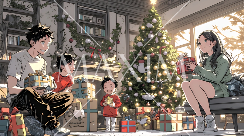 仲良し親子の楽しいクリスマス