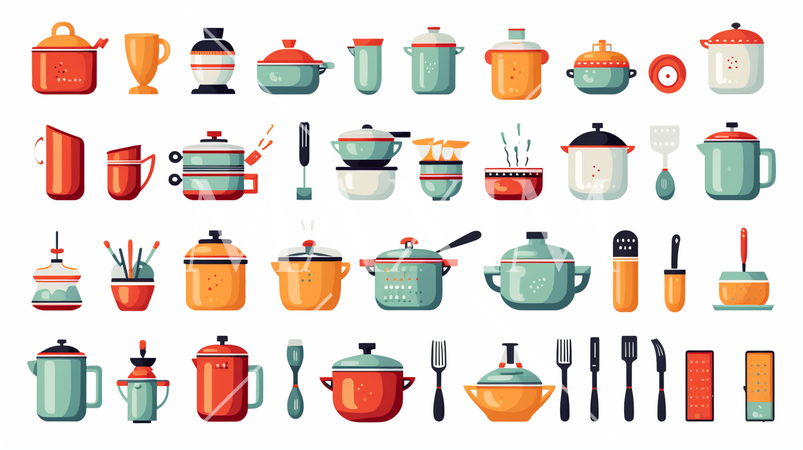 テーブルウェアのアイコンのリファレンスシート