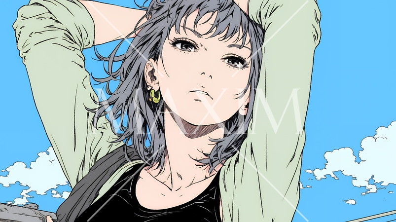 否定的な感情を抱いている若い女性