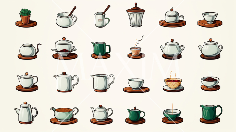 テーブルウェアのアイコンのリファレンスシート