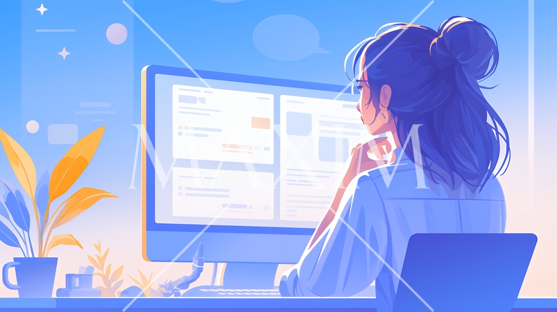 マーケティングデータなどの計量分析を行っているビジネスパーソン