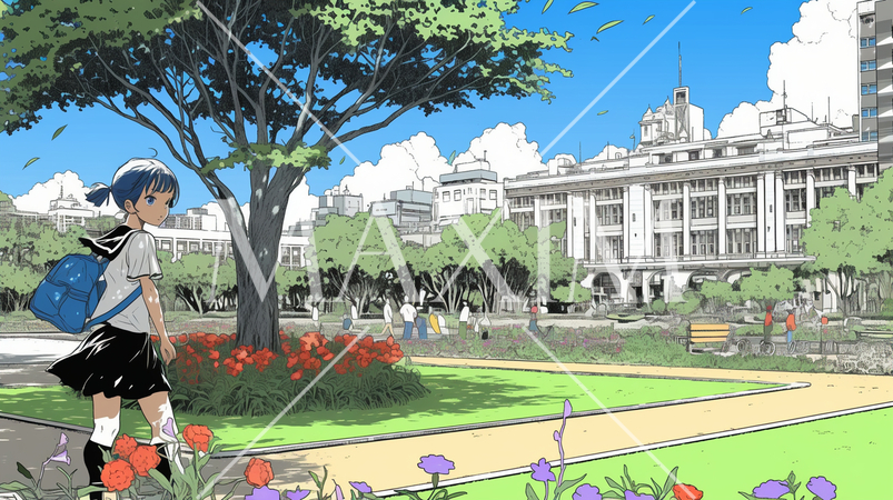 少し立ハイソな高校キャンパス