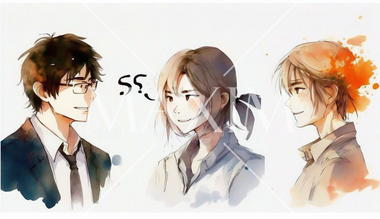 実は三角関係の若い友達同士