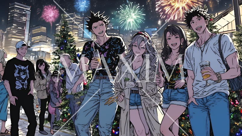 若者たちのクリスマスパーティ