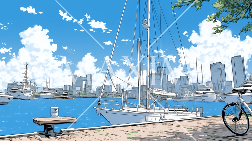 沖縄のヨットハーバー