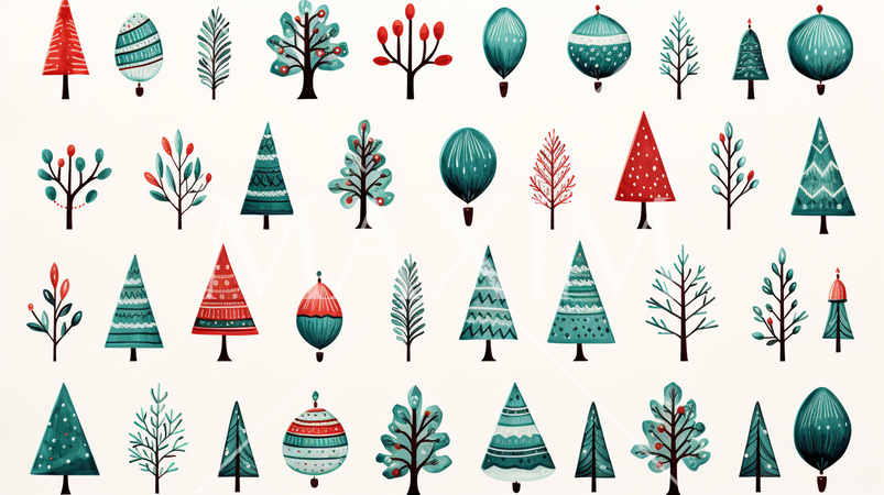 クリスマスと冬のイメージのプリファレンスシート