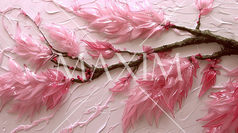 飴細工の花：色の変化が滑らかで、立体感や柔らかさを与えるグラデーション背景パターン