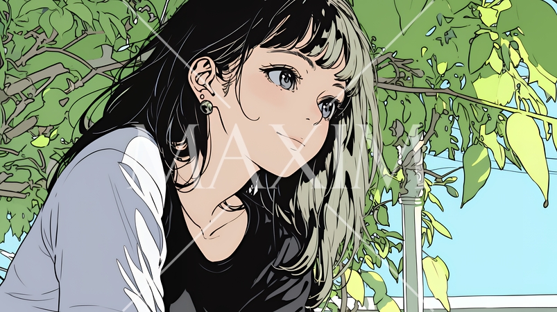 同僚に軽く挨拶をしている若いビジネスウーマン