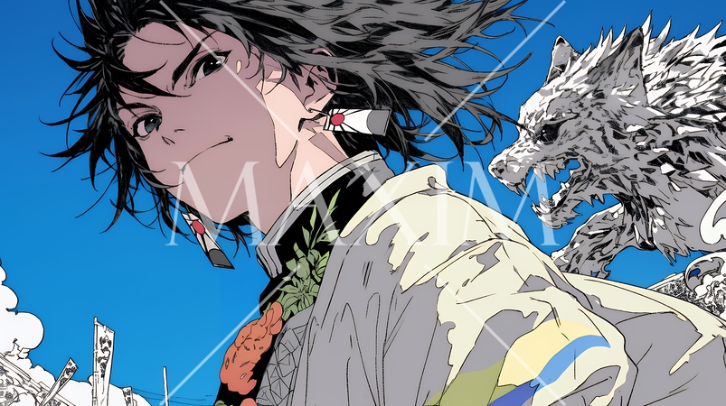 人と怪異が共存する世界｜対立と調和・多様性を象徴するファンタジーコンセプトイメージ