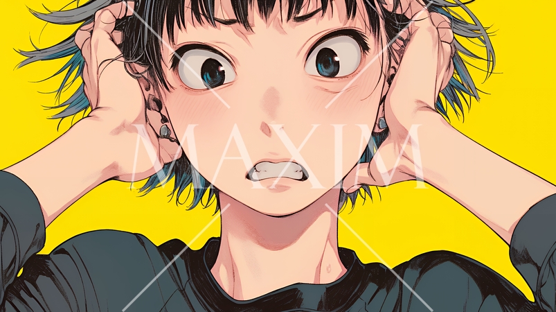 想定外のことを目にして驚いている様子