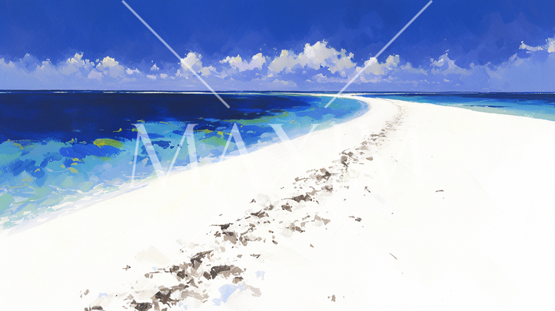 ビーナスロード：引き潮の時だけ現れる砂浜の道