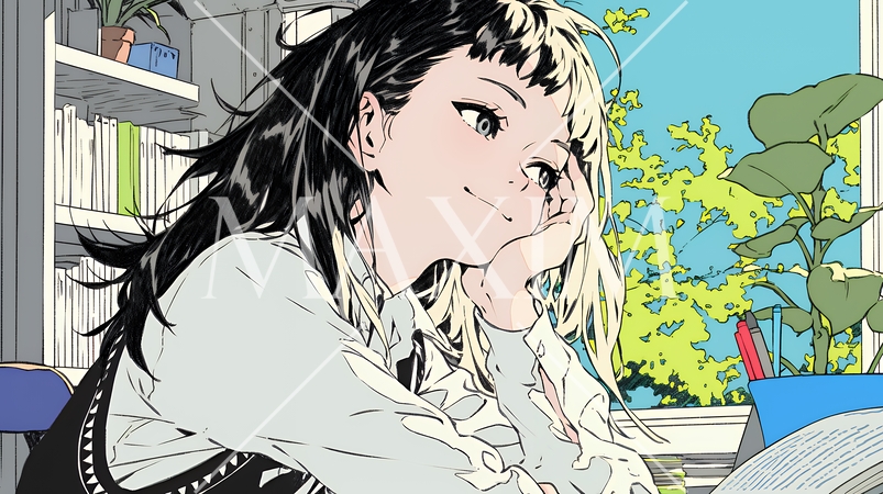 同僚に軽く挨拶をしている若いビジネスウーマン