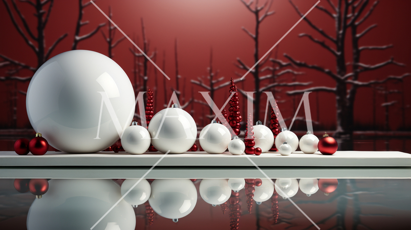 メリークリスマス：ミニマルアート（Minimalism）的表現の背景画像