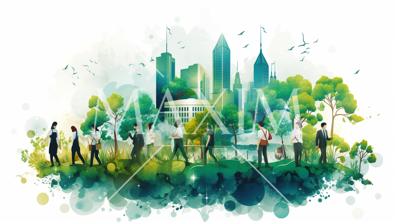 SDGs：企業活動としての環境と持続可能性：持続可能なビジネスプラクティス、環境保護活動。