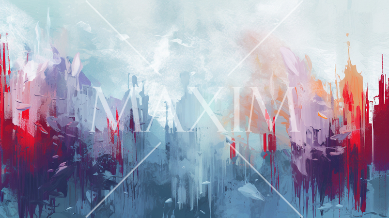 ブラシストローク背景： 太めのブラシやストロークによる不規則な形状や筆跡がユニークでモダンな雰囲気