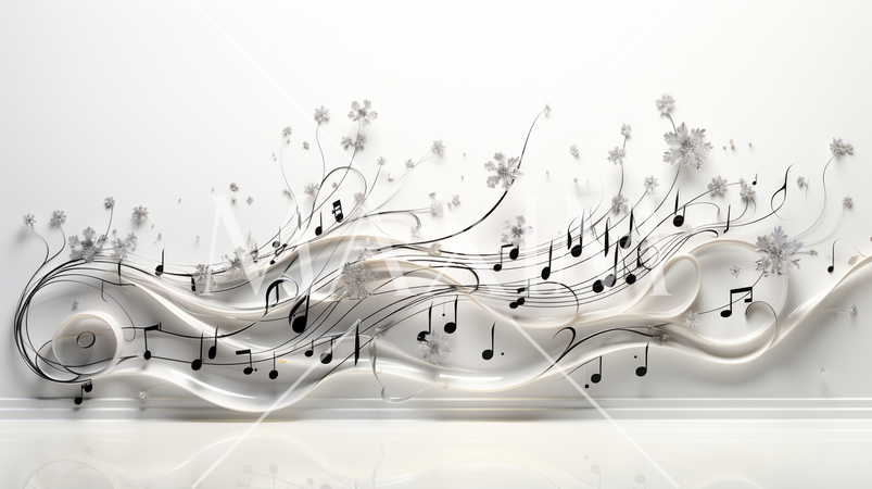 楽譜のある背景画像