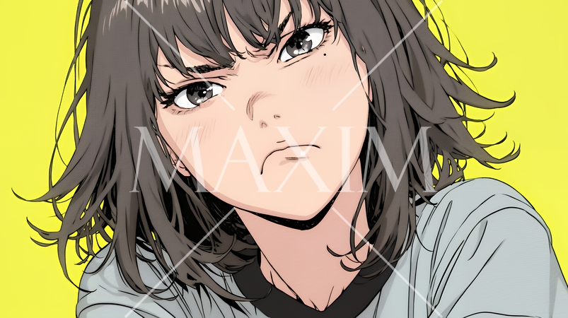 Noという表現を思いっきり顔に表しているる女性