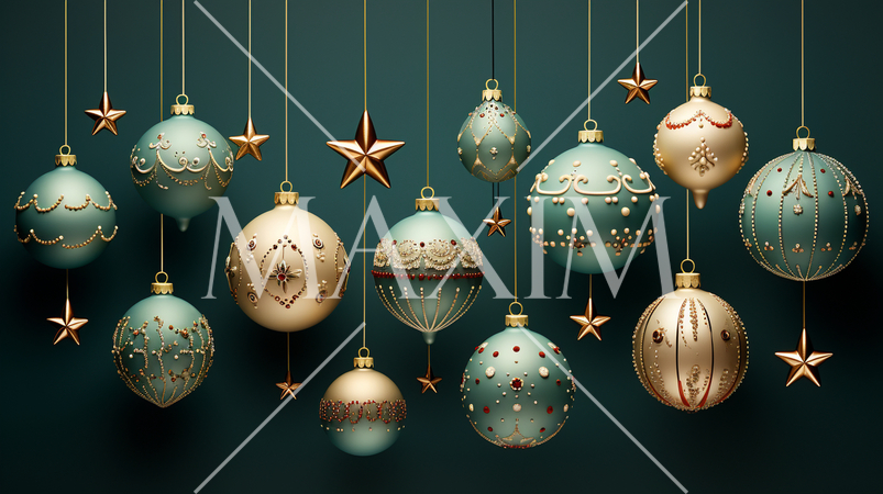 クリスマス関連の連続絵柄の背景図案