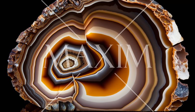 鉱物・瑪瑙（メノウ）の割断面を模した精緻CG背景画
