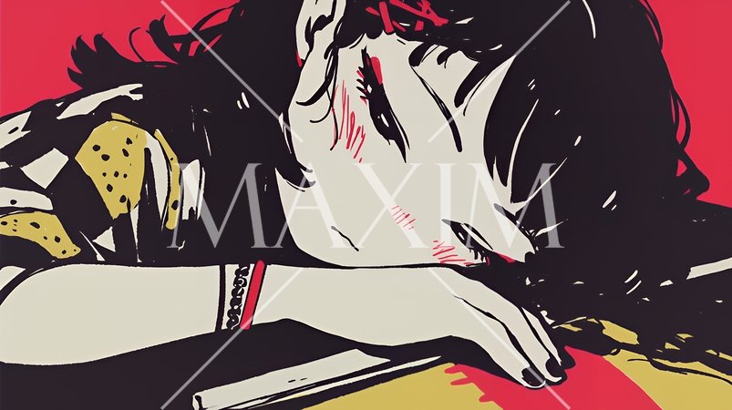 絶望：不安と絶望を感じている少女