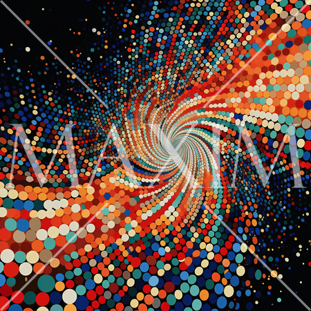 両目で見つめると立体的に見えてくるランダムドットステレオグラム（RDSG）背景画像：精緻CG画像