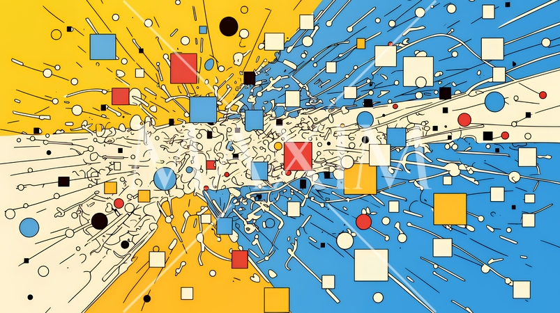 DX・AI・クラウドで進むデジタルトランスフォーメーション｜データネットワークのビジネスコンセプト