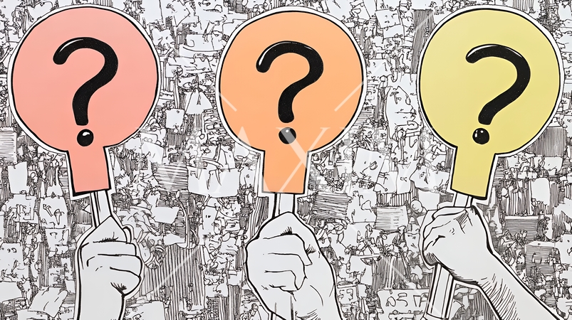 クエスチョンマークのある風景