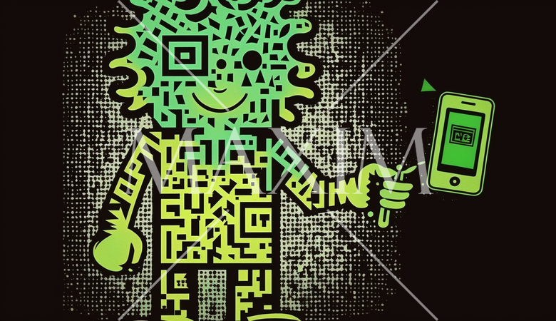 人間版QRコード（QRコードみたいに平板な人）：AI・デジタル思考人間