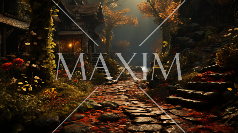 ファンタジーの世界を思わせる秋の風景、まるでゲームの舞台のようなファンタジックな雰囲気